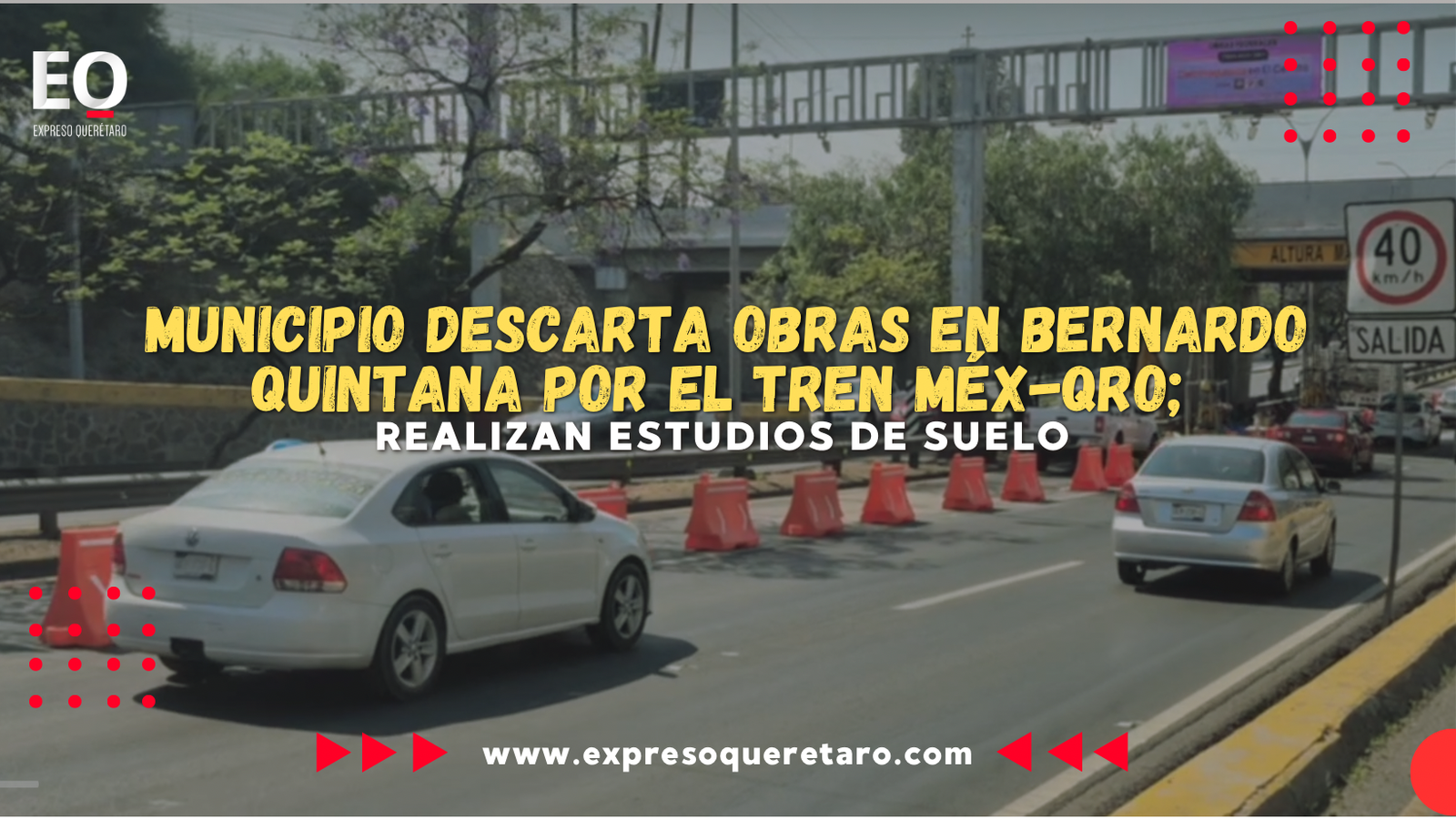 Municipio descarta obras en Bernardo Quintana por el tren Méx-Qro; realizan estudios de suelo